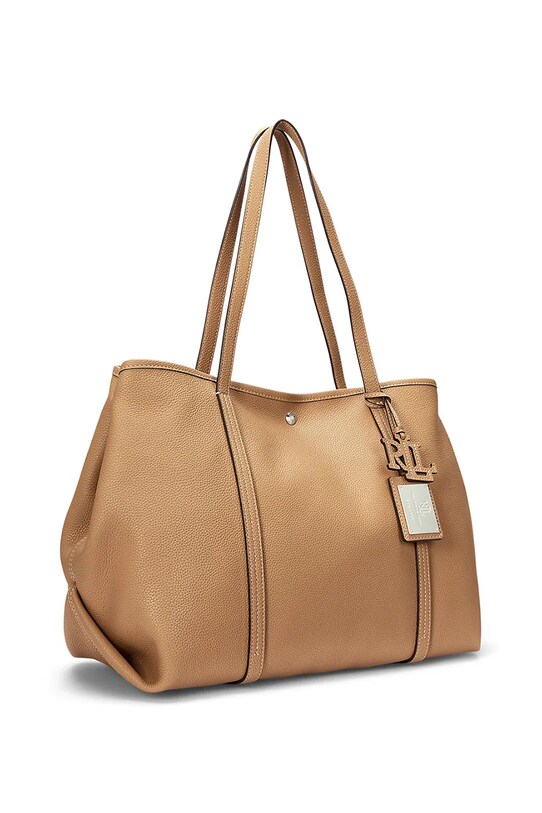 Αξεσουάρ Δερμάτινη τσάντα Lauren Ralph Lauren 431936094 καφέ