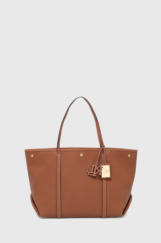 Кожаная сумочка Lauren Ralph Lauren кожа коричневый 431936094
