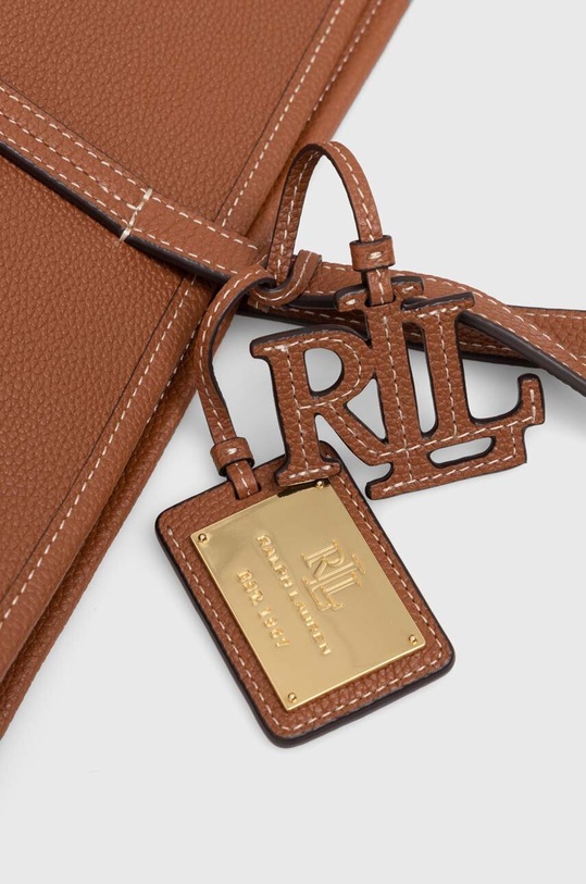 Кожаная сумочка Lauren Ralph Lauren 431936094 коричневый