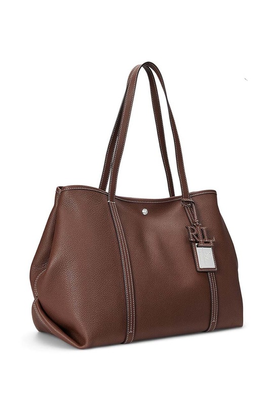 Accessori Lauren Ralph Lauren borsa a mano in pelle 431936094 marrone