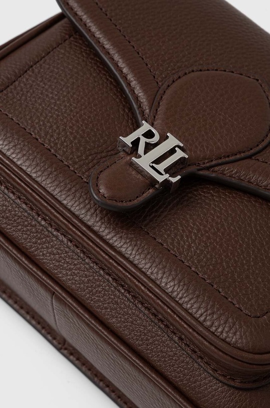Lauren Ralph Lauren borsa a mano in pelle marrone 431941807