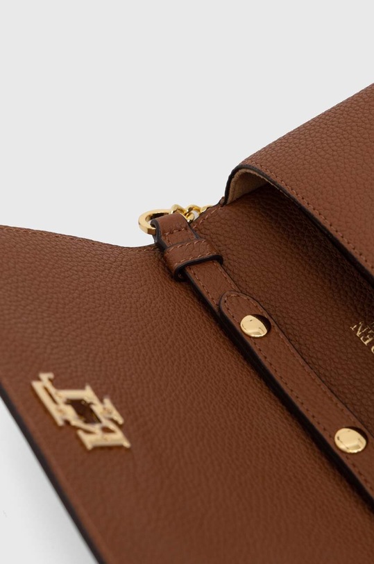 Lauren Ralph Lauren bőr borítéktáska barna 432942073