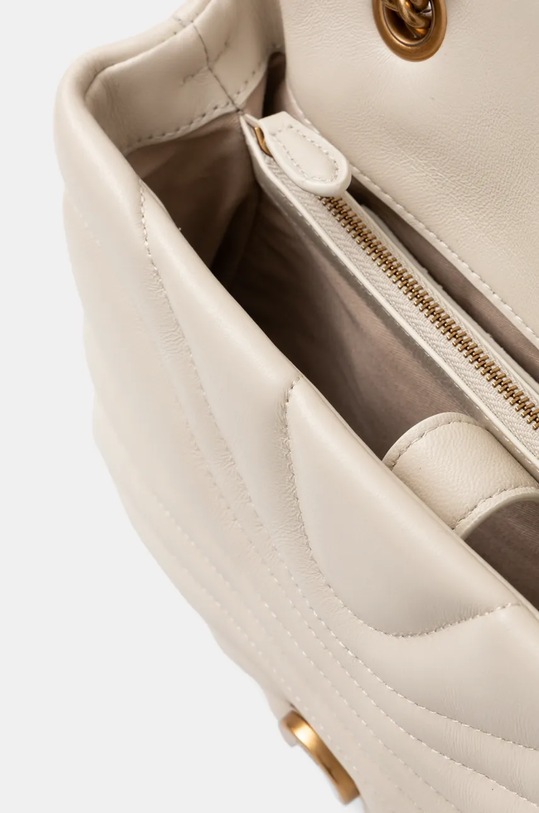 Pinko torebka skórzana 100038.A1EX beżowy