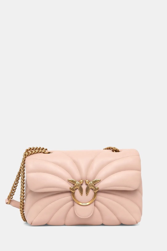 Kožená kabelka Pinko přírodní kůže oranžová 100038.A1EX