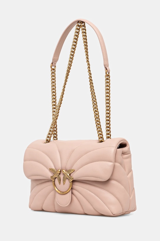 Kožená kabelka Pinko 100038.A1EX oranžová AA00