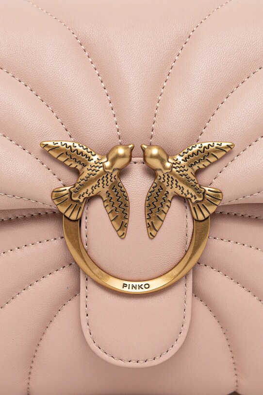 Kožená kabelka Pinko oranžová 100038.A1EX