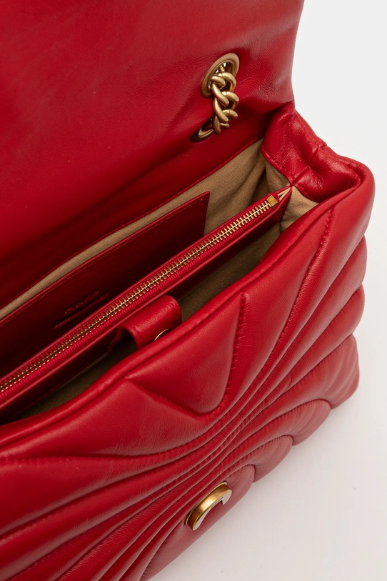 Kožená kabelka Pinko 100038.A1EX červená