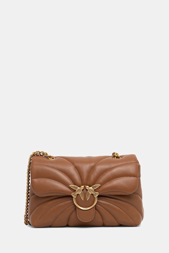 Pinko torebka skórzana brązowy 100038.A1EX