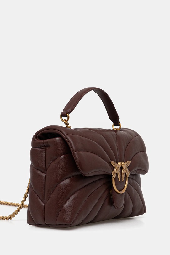 Pinko torebka skórzana 100038.A1EX bordowy AA00