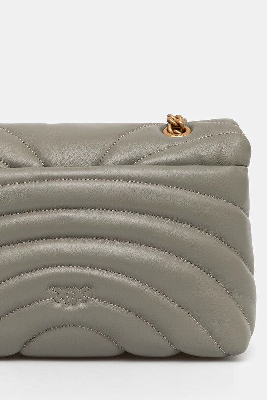 Accesorii Pinko poseta de piele 100038.A1EX verde