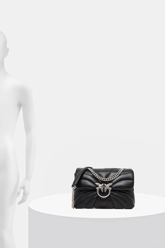 Pinko torebka skórzana 100038.A1EX czarny