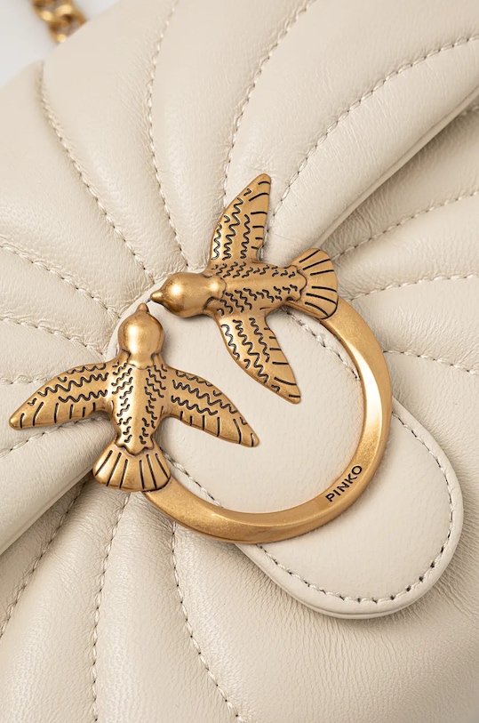 Kožna torba Pinko bijela 100039.A1EX