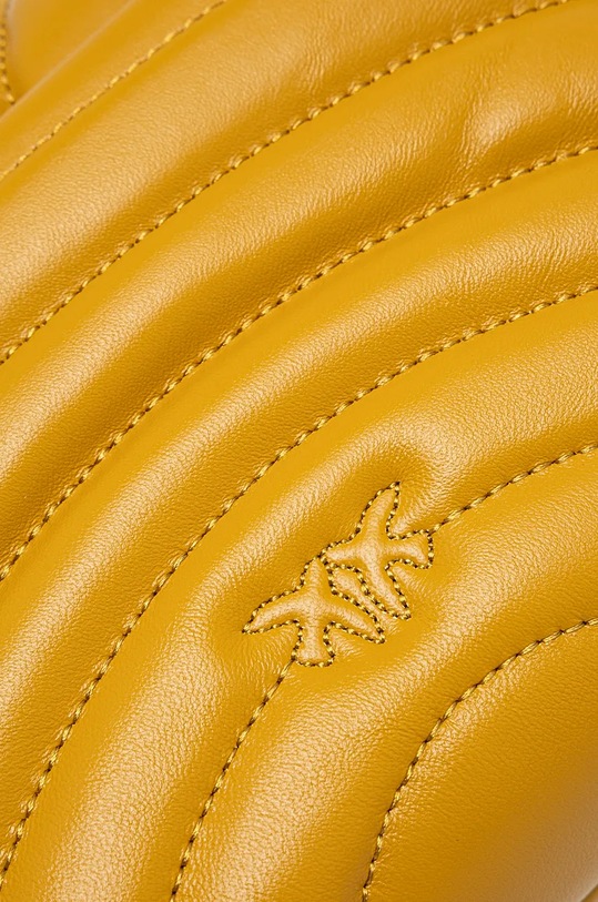 Kožna torba Pinko zlatna 100039.A1EX