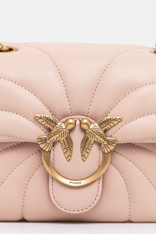 Kožená kabelka Pinko oranžová 100039.A1EX