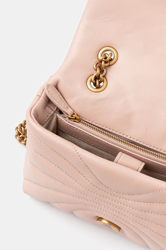 Kožená kabelka Pinko 100039.A1EX oranžová