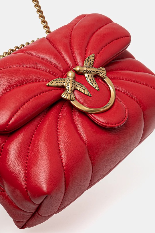 Pinko torebka skórzana czerwony 100039.A1EX