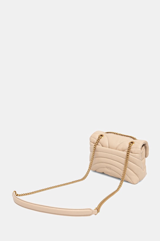 Akcesoria Pinko torebka skórzana 100039.A1EX beżowy