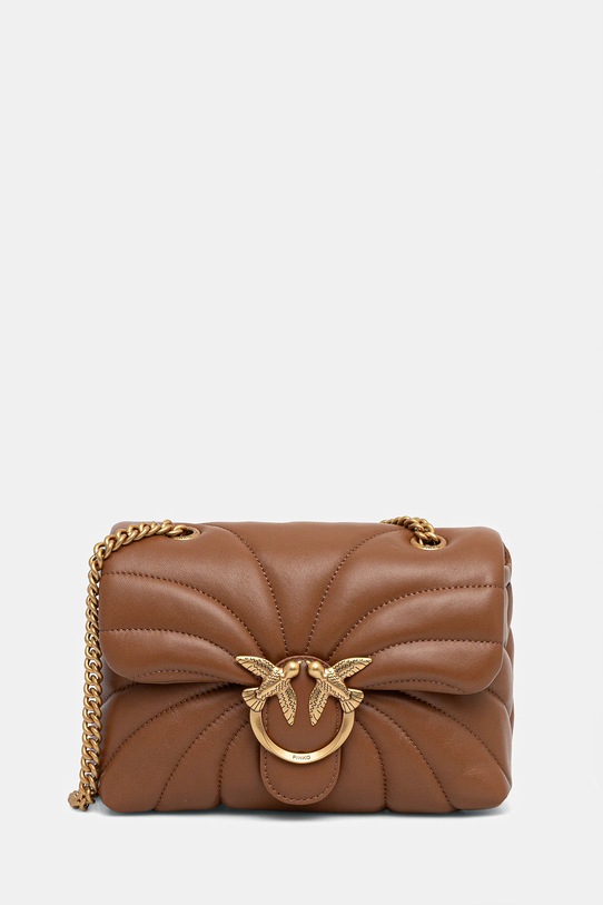 Pinko torebka skórzana brązowy 100039.A1EX