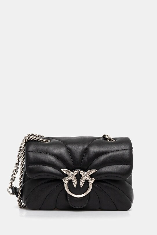 Usnjena torbica Pinko Ne ustreza A4 črna 100039.A1EX