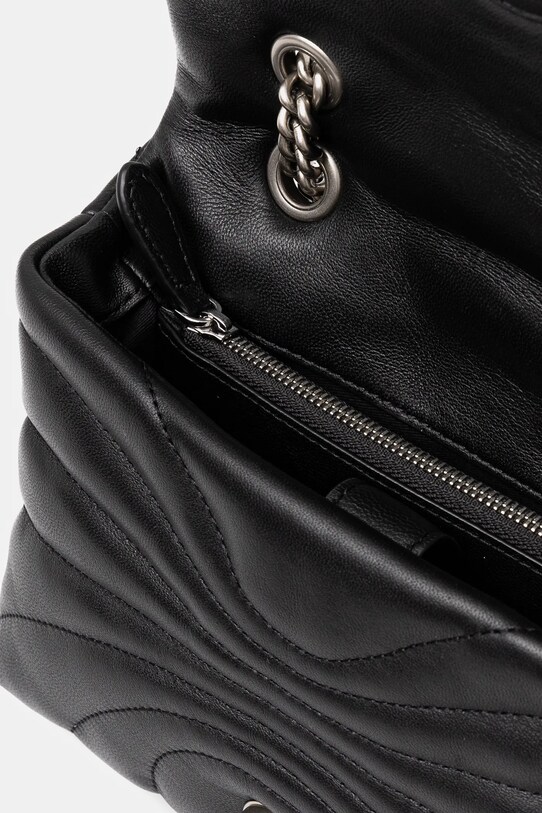 Usnjena torbica Pinko 100039.A1EX črna