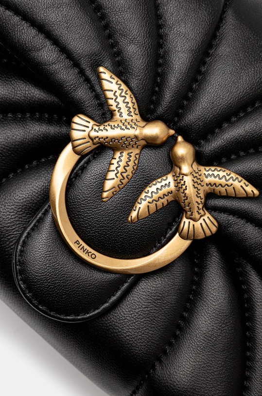 Шкіряна сумочка Pinko чорний 100039.A1EX