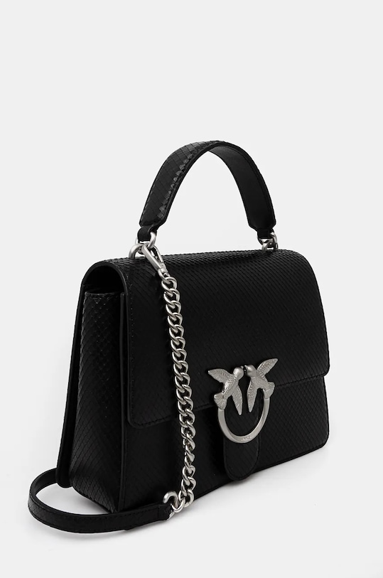 Δερμάτινη τσάντα Pinko 100066.A1VF μαύρο NC24