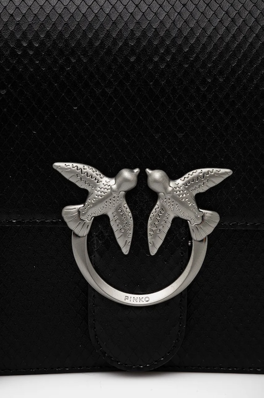 Δερμάτινη τσάντα Pinko μαύρο 100066.A1VF