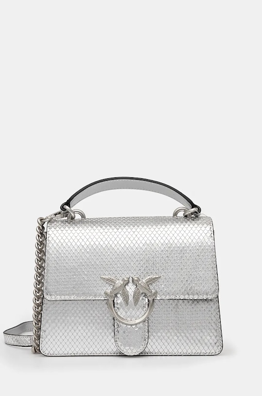 Pinko torebka skóra licowa srebrny 100071.A1VG