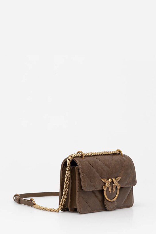 Pinko torebka skórzana 100074.A1UR brązowy NC24