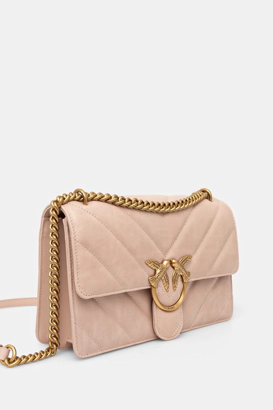 Kožená kabelka Pinko 100941.A1UR ružová NC24