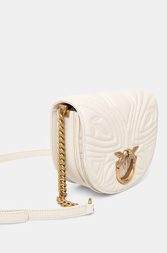 Kožená kabelka Pinko 101969.A1Y8 bílá AW24