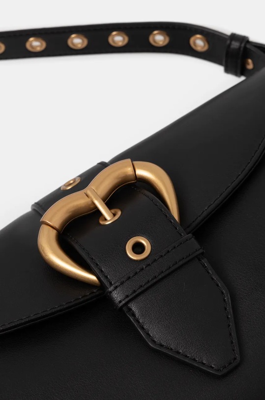 Kožená kabelka Pinko černá 102801.A1W8