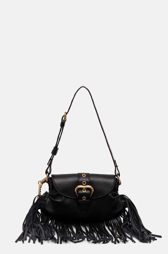 Шкіряна сумочка Pinko 102802.A1W8 чорний AW24