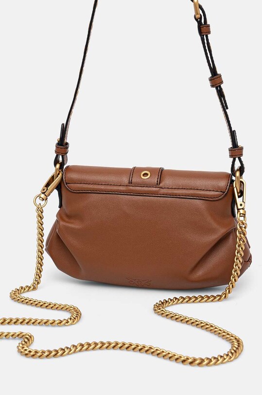 Аксесуари Шкіряна сумочка Pinko 102802.A1W9 коричневий