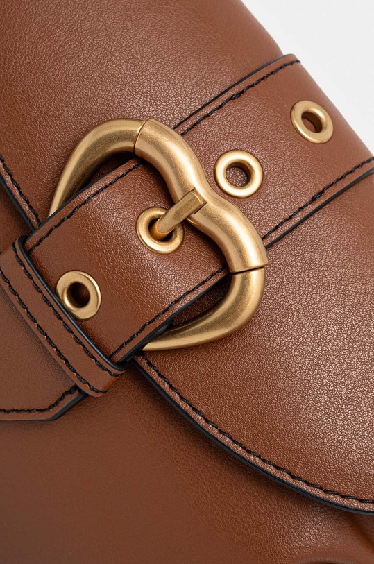 Kožená kabelka Pinko hnedá 102802.A1W9