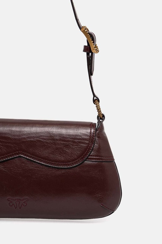 Accesorii Pinko poseta de piele 103763.A1EO maro