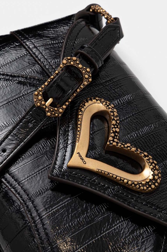 Шкіряна сумочка Pinko чорний 103763.A1VE