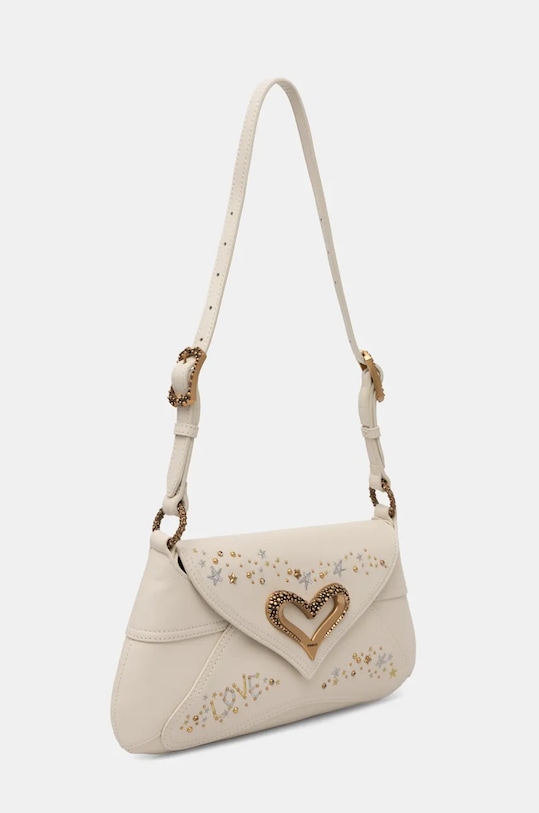 Kožená kabelka Pinko 103763.A1YW bílá AW24