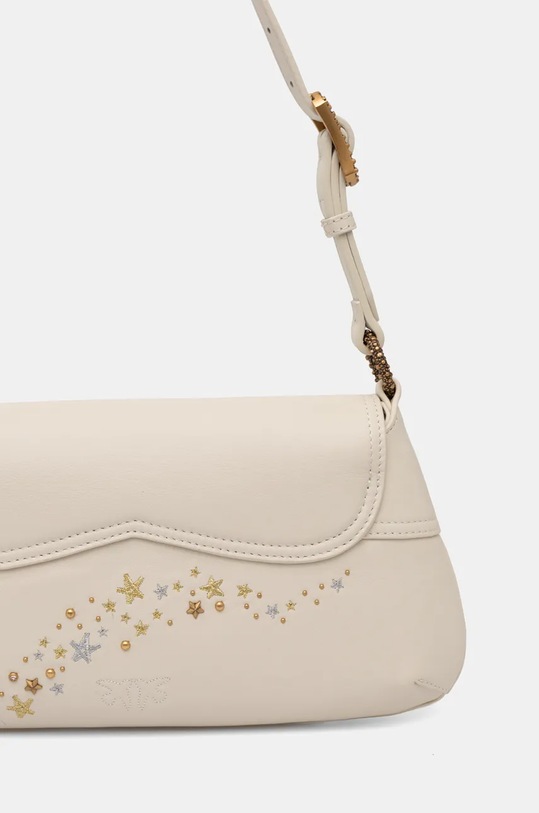 Kožená kabelka Pinko bílá 103763.A1YW