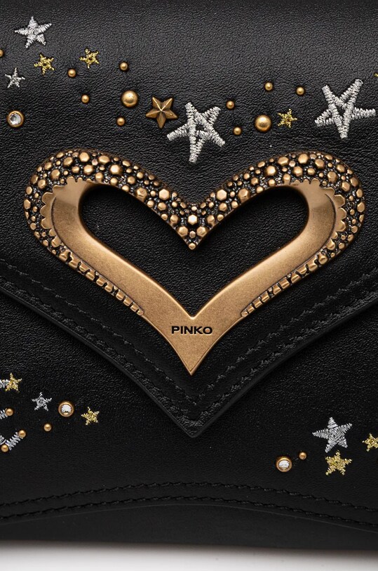 Шкіряна сумочка Pinko 103763.A1YW чорний