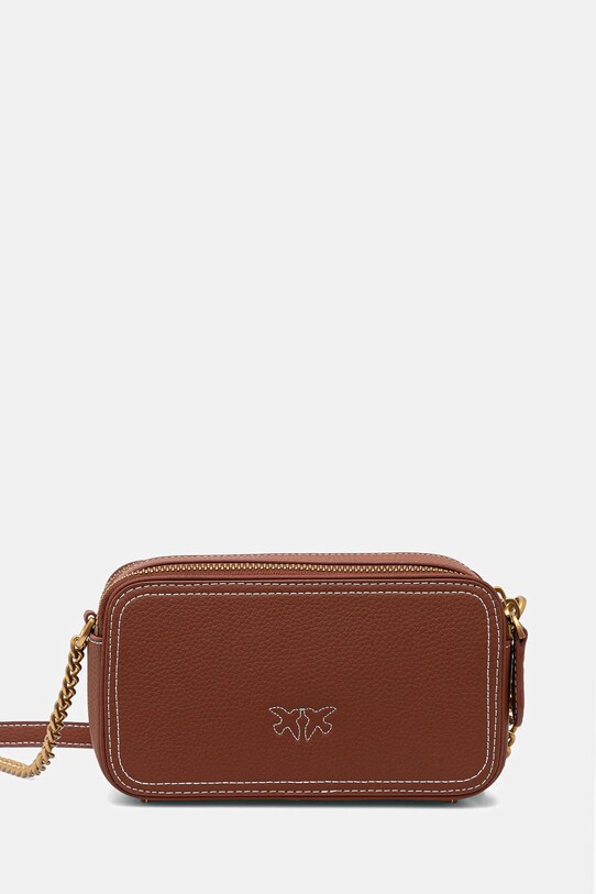 Шкіряна сумочка Pinko коричневий 103799.A1LF