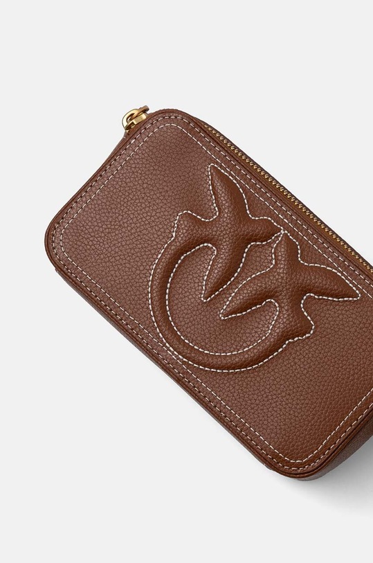 Аксесуари Шкіряна сумочка Pinko 103799.A1LF коричневий
