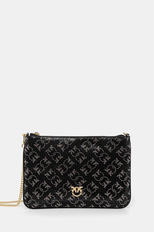 Kožené psaníčko Pinko nášivka černá 100455.A20D