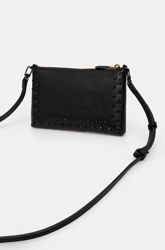 Accesorii Pinko poseta de piele 104277.A20H negru