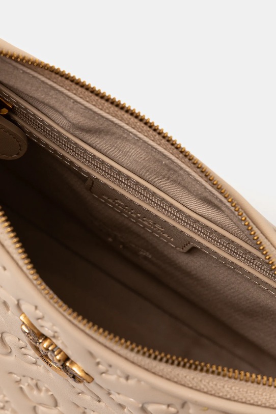 Kožená kabelka Pinko 102790.A1YB béžová