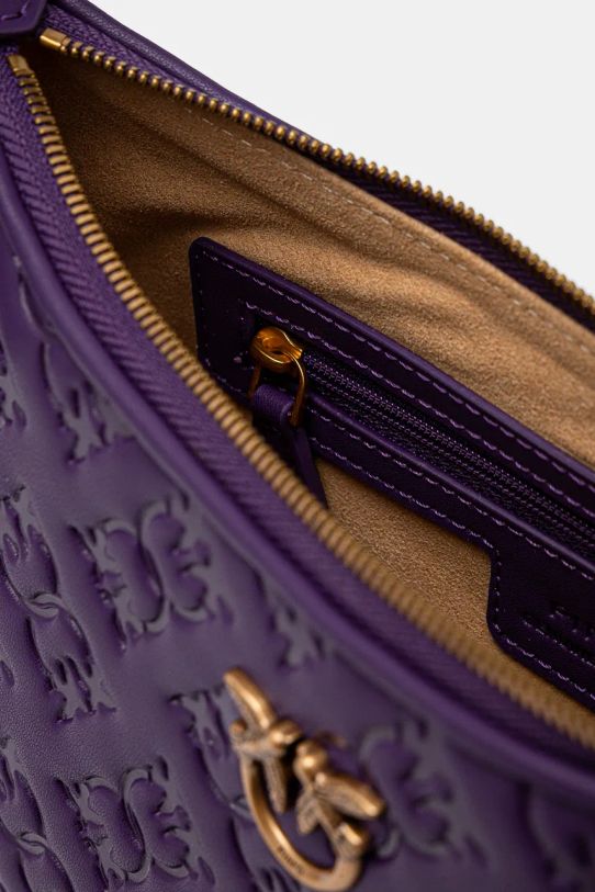 Шкіряна сумочка Pinko 102790.A1YB фіолетовий