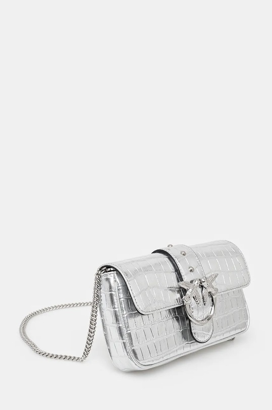 Кожаная сумочка Pinko 103838.A1W5 серебрянный AW24