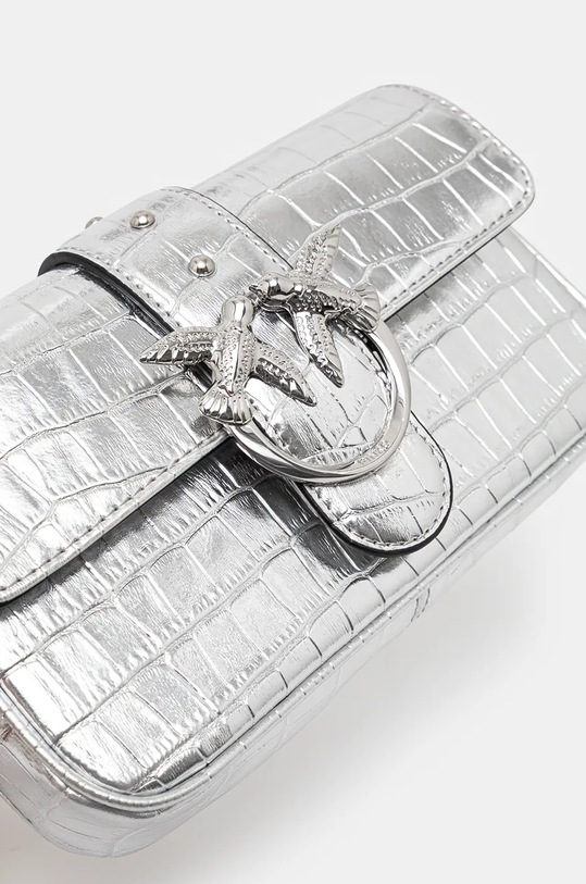 Кожаная сумочка Pinko серебрянный 103838.A1W5