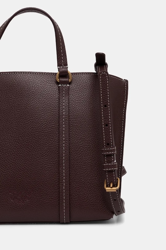 Kožená kabelka Pinko hnědá 104515.A29O