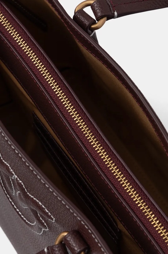 Kožená kabelka Pinko 104515.A29O hnědá